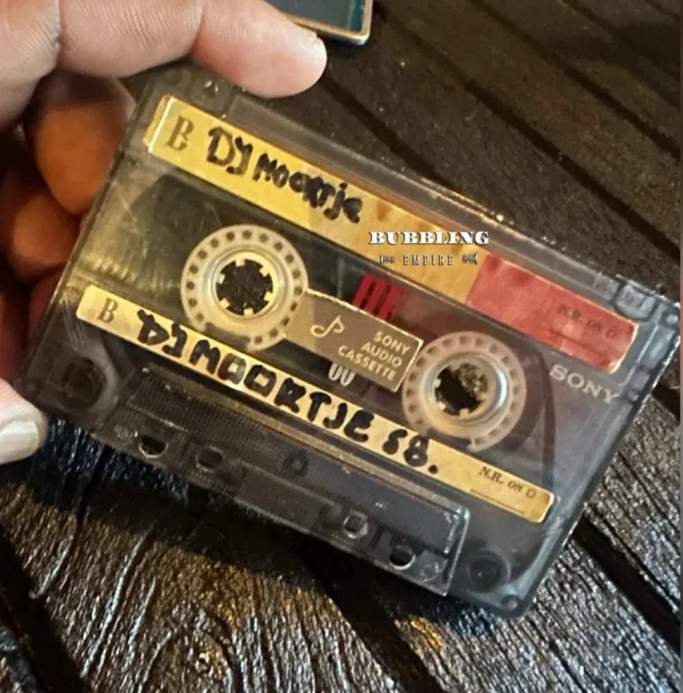 Original handwritten tape: DJ Moortje, bandje 58