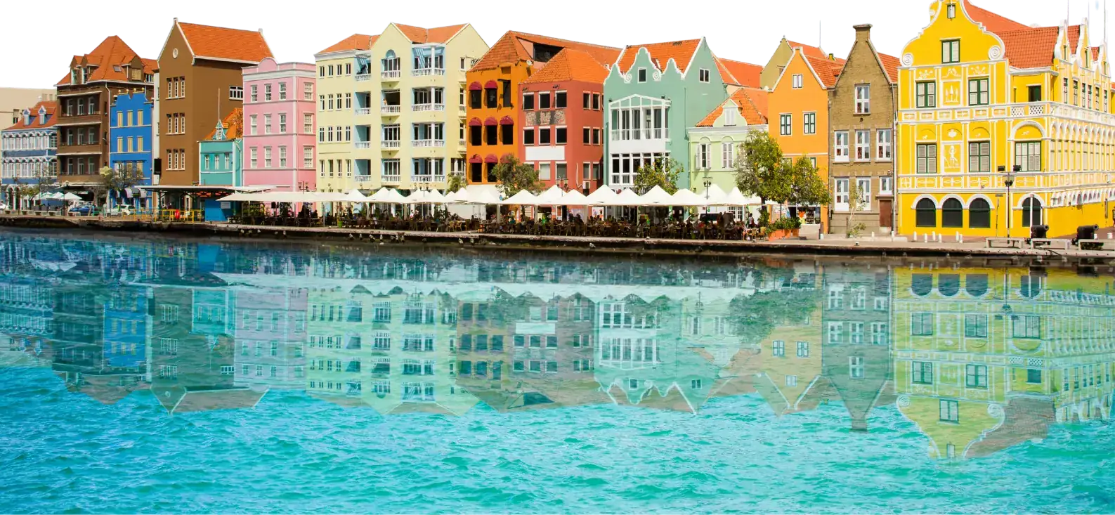 De Handelskade in Willemstad, Curaçao